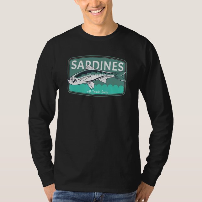 Sardines Can Fish Unique Novelty  Food T-Shirt (Front)
