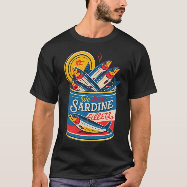 Sardines Fillets Poster T-Shirt (Front)