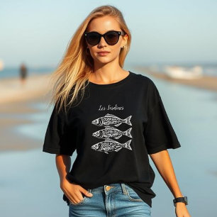 Sardines-Hawaiian Tribal-Fisherman Fashion T-Shirt