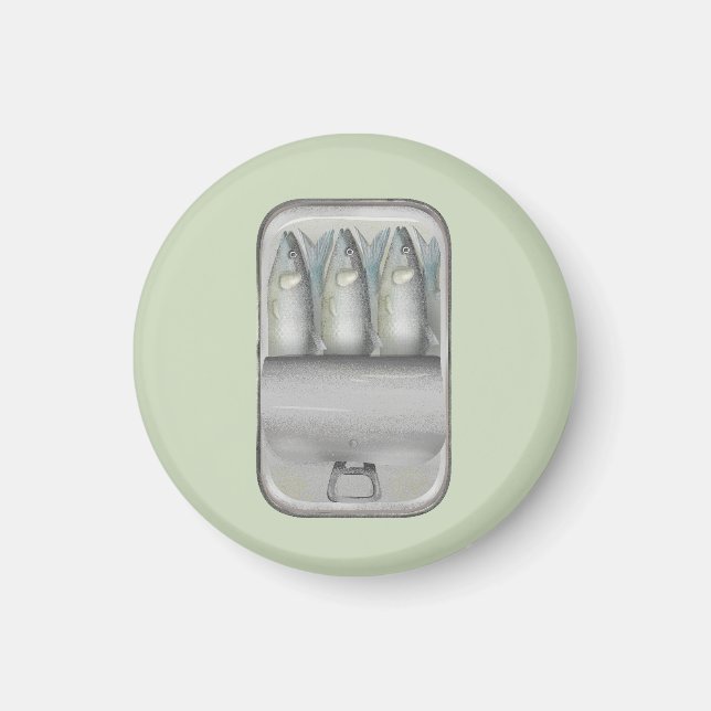 Sardines in a tin can magnet (Front)