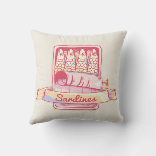Sardines in a tin cushion