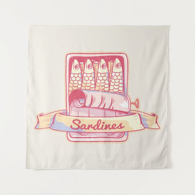 Sardines in a tin tapestry (Front)