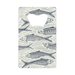Sardines in Motion in navy and ivory