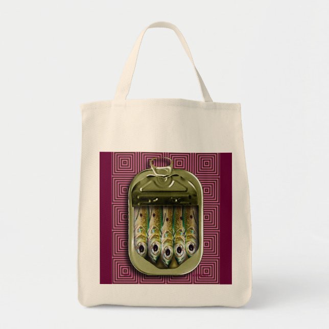 sardines in the pink tote bag (Front)