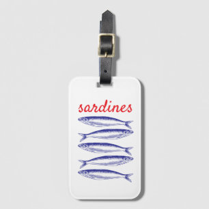 Sardines Luggage Tag
