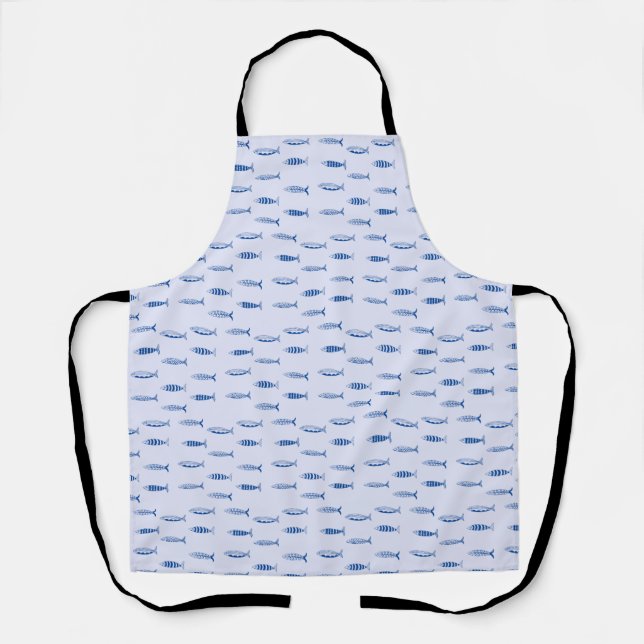 Sardines Pattern Apron (Front)