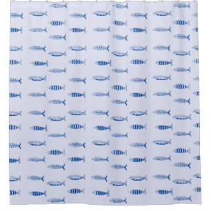 Sardines Pattern Shower Curtain