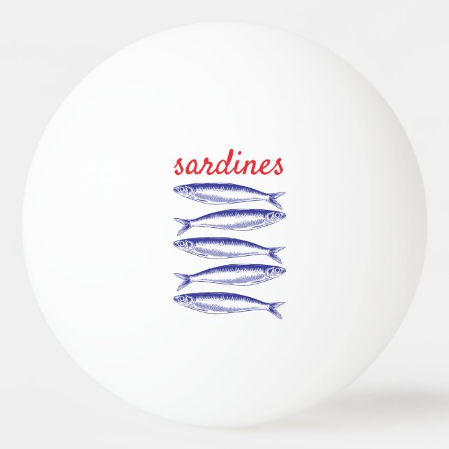 Sardines Ping Pong Ball (Front)