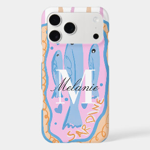 Sardines Pink Colourful Custom Monogram