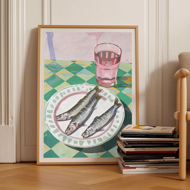 Sardines Print Sardine Tin Vintage Poster Retro  (Creator Uploaded)