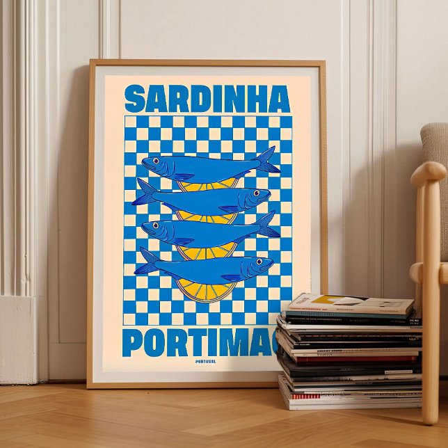 Sardines Print Sardine Tin Vintage Poster Retro Sa (Creator Uploaded)