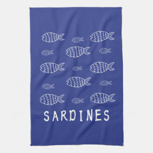 Sardines Tea Towel