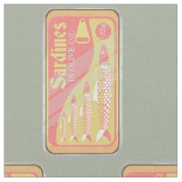 Sardines tin Retro poster style