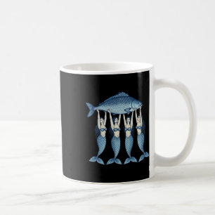 Sardines Tinned Fish Mermaid Summer Coastal Fisher Coffee Mug