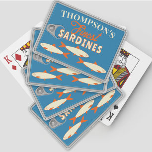 Sardines Tinned Fish Personalized Poker Playing  Cards