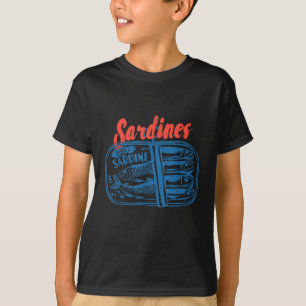 Sardines Tinned Fish Retro Graphic For Men Women  T-Shirt