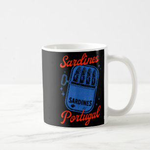 Sardines Tinned Fish Retro Graphic Summer for Men Coffee Mug