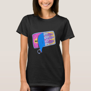 Sardines Tinned Fish Retro Graphic Summer T-Shirt