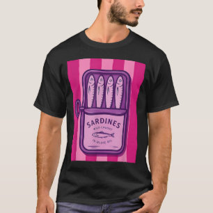 Sardines Tinned Fish Retro Summer T-Shirt