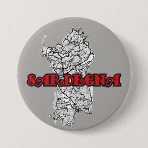 Sardinia 7.5 Cm Round Badge