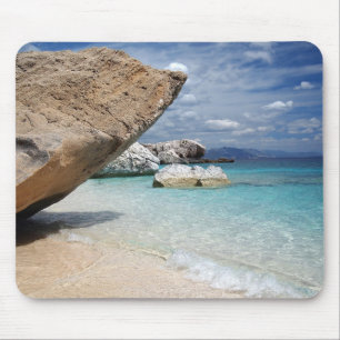 Sardinia beach with big rocks mousepad