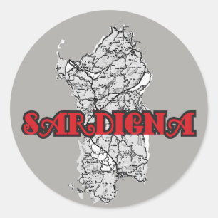 Sardinia Classic Round Sticker
