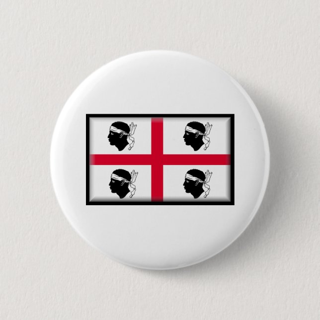 Sardinia Flag 6 Cm Round Badge (Front)