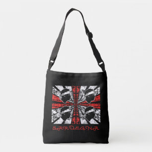 Sardinia flag - Grunge Crossbody Bag