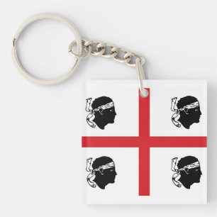 sardinia flag italy region island ethnic key ring