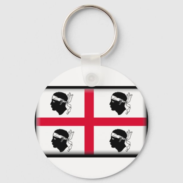 Sardinia Flag Key Ring (Front)