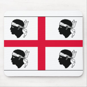 Sardinia Flag Mousepad