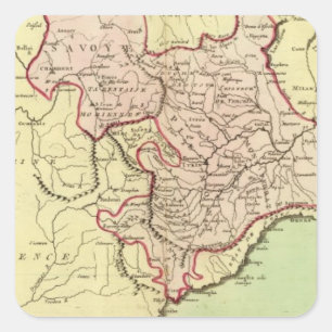 Sardinia, France, Italy Square Sticker