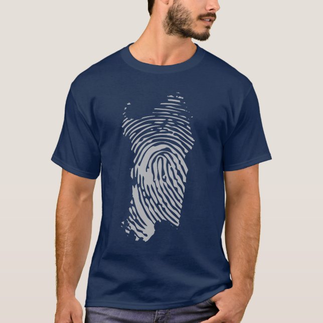 Sardinia island fingerprint T-Shirt (Front)