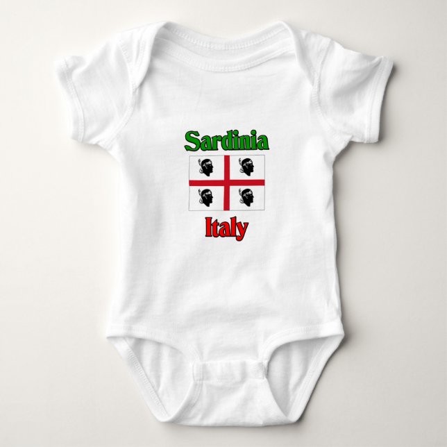 Sardinia Italy Baby Bodysuit (Front)