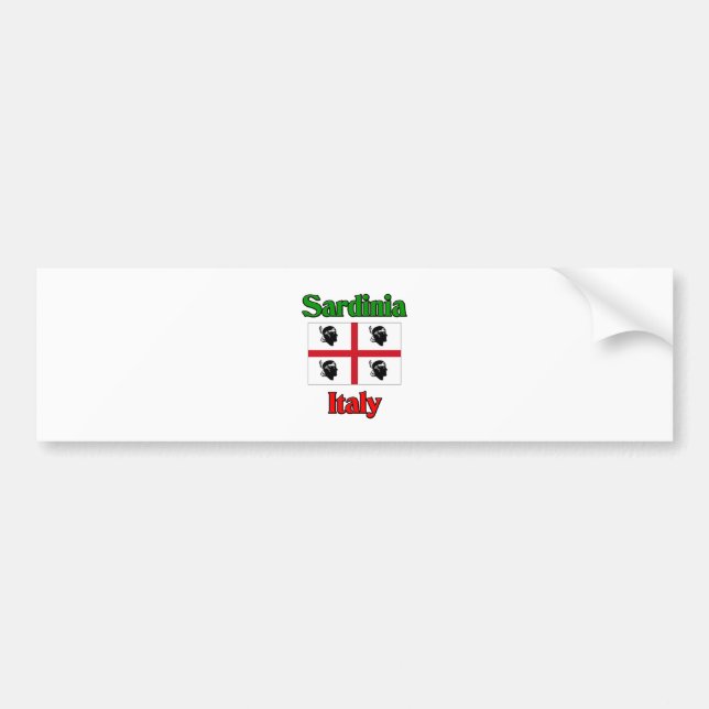 Sardinia Italy Bumper Sticker (Front)