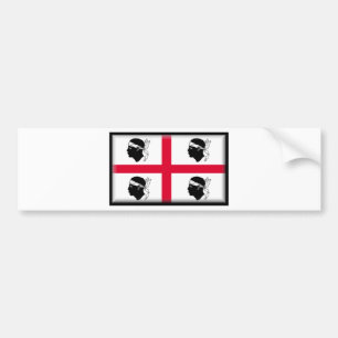 Sardinia (Italy) Flag Bumper Sticker
