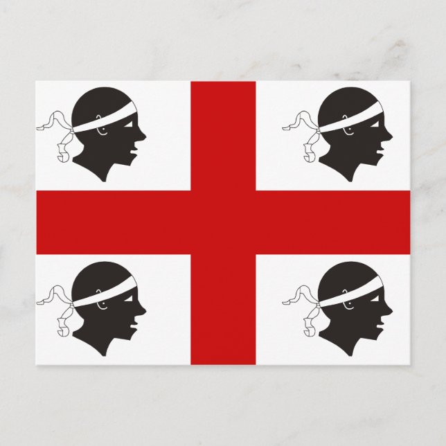 Sardinia, Italy flag Postcard (Front)