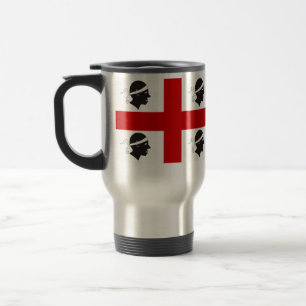 Sardinia, Italy flag Travel Mug