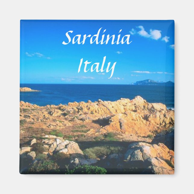 Sardinia Italy Travel Souvenir Fridge Magnet (Front)