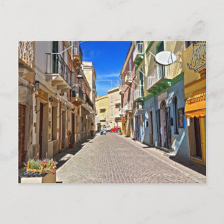 Sardinia - main street in Carloforte Postcard