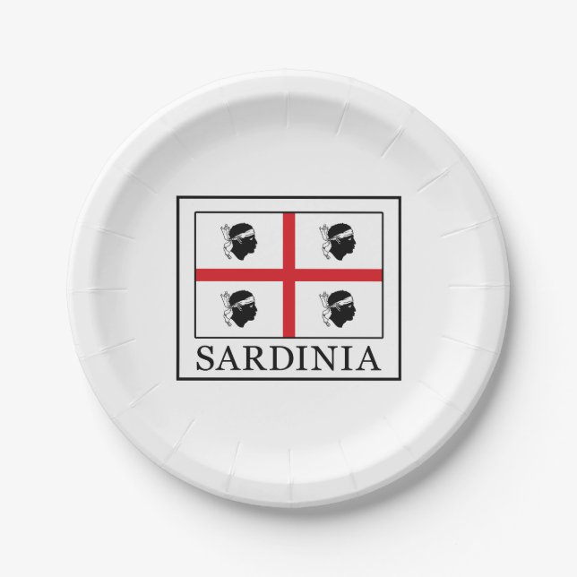 Sardinia Paper Plate (Front)