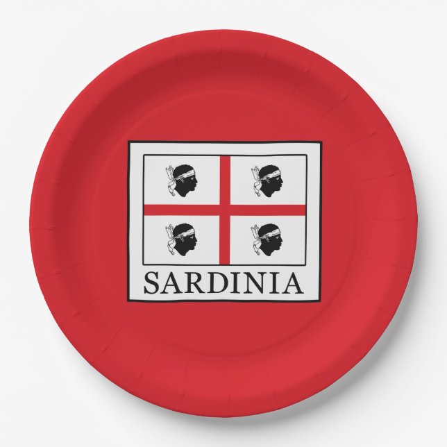 Sardinia Paper Plate (Front)