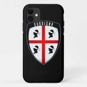 Sardinia, Shield Crest - iPhone (black) 11 Case