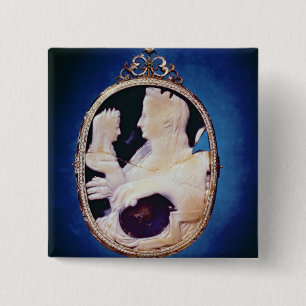 Sardonyx Cameo bearing the profile of Livia 15 Cm Square Badge