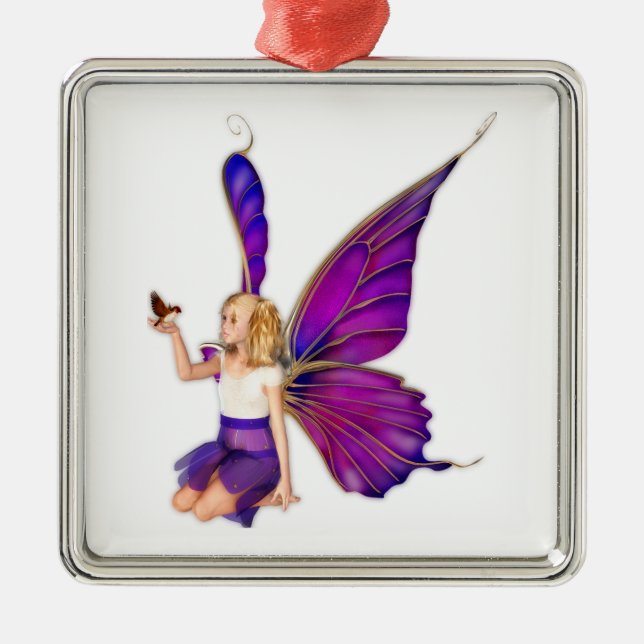 Sarella Fairy Metal Tree Decoration (Front)