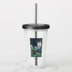 Sargasso Sea Grim Reaper & Sinking of Titanic Acrylic Tumbler