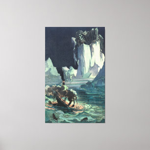 Sargasso Sea Grim Reaper & Sinking of Titanic Canvas Print