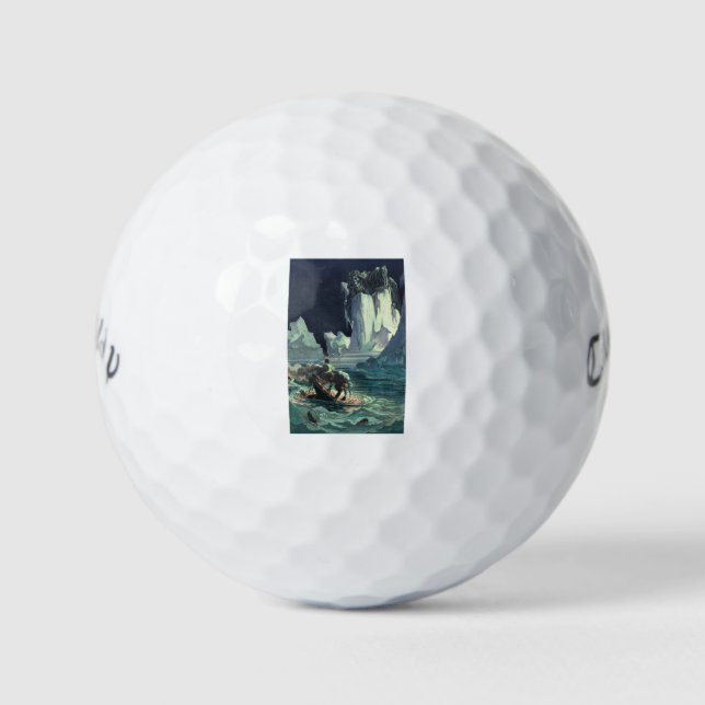 Sargasso Sea Grim Reaper & Sinking of Titanic Golf Balls (Front)