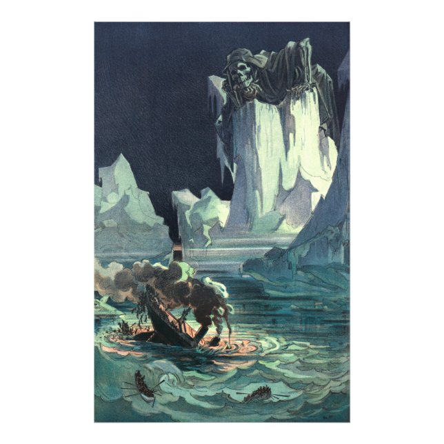 Sargasso Sea Grim Reaper & Sinking of Titanic Photo Print (Front)