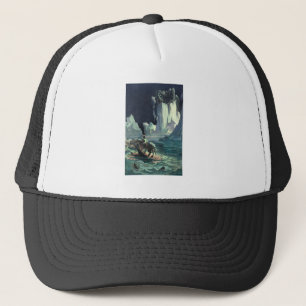 Sargasso Sea Grim Reaper & Sinking of Titanic Trucker Hat